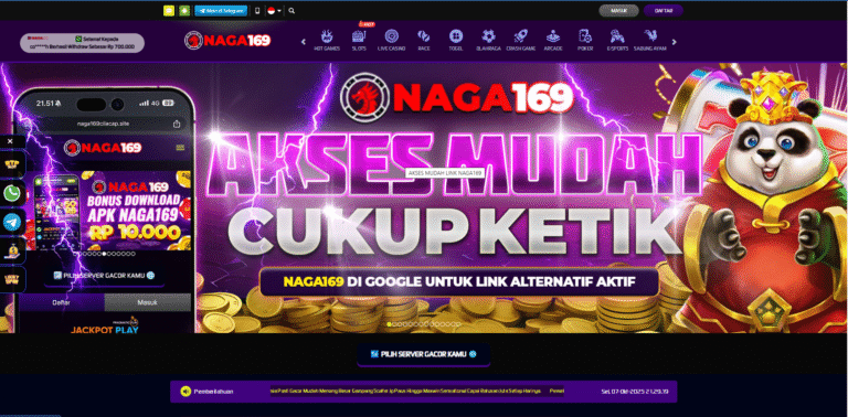 Halaman Depan Website Resmi Naga169
